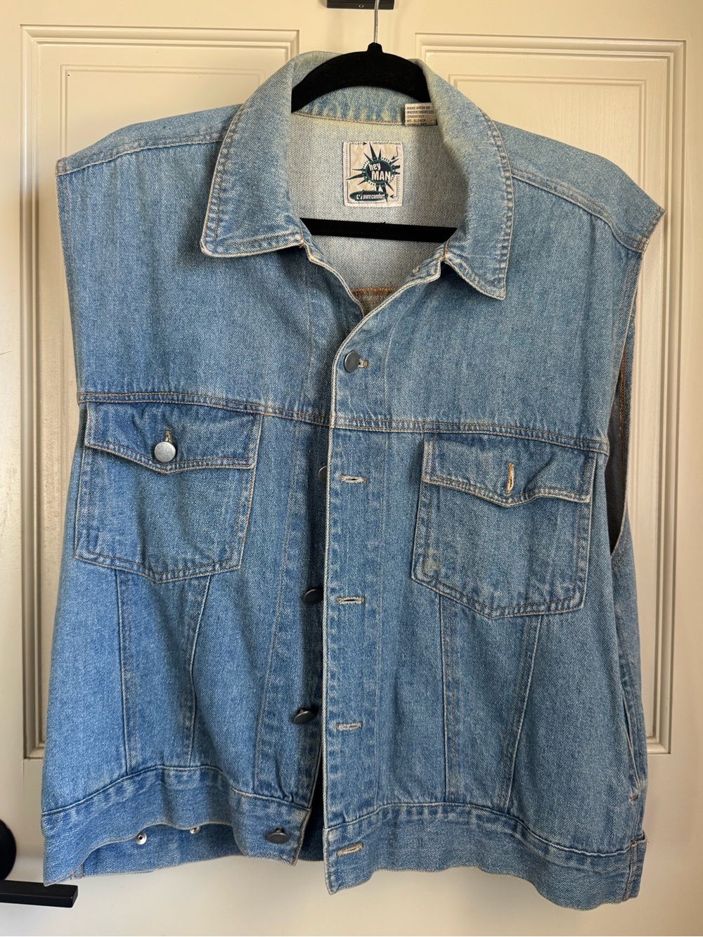 Light Blue Denim Vest